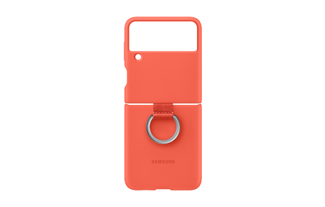 Galaxy Z Flip3 5G Silicone Cover with Ring／Coral