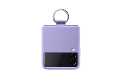 Galaxy Z Flip3 5G Silicone Cover with Ring／Lavender