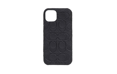 iPhone 13用 COACH（R）ハードケース／EMBOSSED Black（R21H018K 