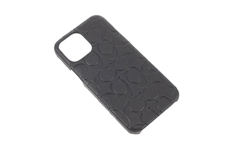 iPhone 13 Pro Maxp COACHiRjn[hP[X^EMBOSSED Black