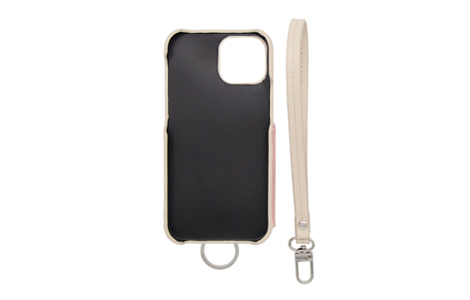 【au限定】RAKUNI Soft Leather Case for iPhone 13 mini／Beige Pink