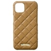 【au限定】GRAMAS COLORS QUILT Shell Case for iPhone 13／Mocha Brown