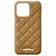 GRAMAS COLORS QUILT Shell Case for iPhone 13 Pro／Mocha Brown