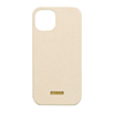 【au限定】NOLLEY'S Croco Style Leather SHELL CASE for iPhone 13／IVORY