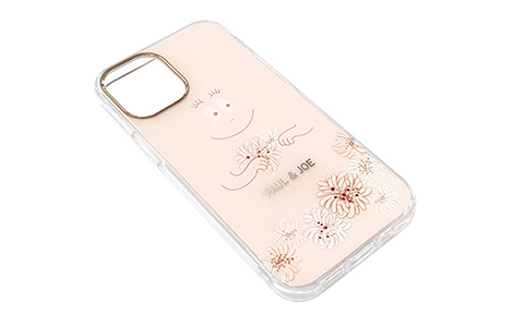 iPhone 12 mini用 バーバパパ×ポール & ジョー ハイブリッドカバー／クリザンテーム・ピンク