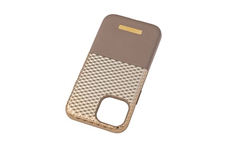 au限定】GRAMAS COLORS Hex Hybrid Case for iPhone 13 mini/Champagne