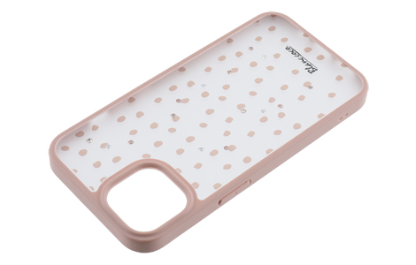 yauzBlanccoco NY-Manhattan Light Hybrid Case for iPhone 13^Pink Beige Dot