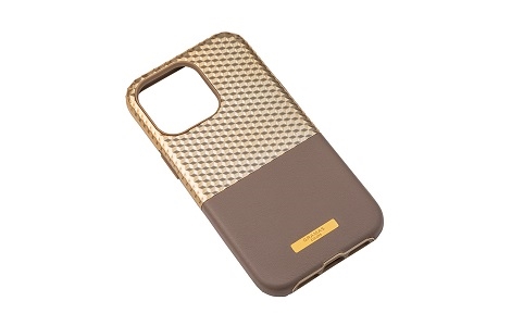 au限定】GRAMAS COLORS Hex Hybrid Case for iPhone 13 Pro/Champagne