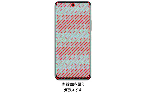 【au限定】Redmi Note 10 JE 強化保護ガラス(ブルーライトカット・全面吸着)