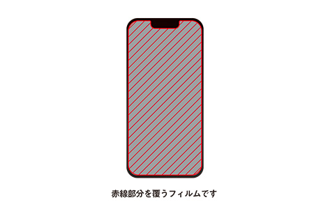 iPhone 13 mini用 保護フィルム／抗菌・抗ウィルス高光沢