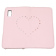 Blanccoco NY-BIG Heart Leather Case for AQUOS wish^Blooming Pink