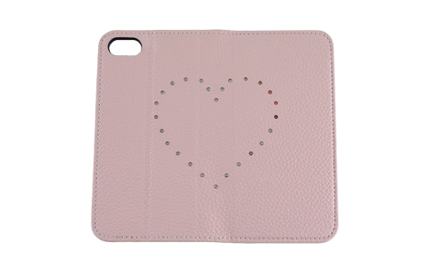 【au限定】Blanccoco NY-BIG Heart Leather Case for iPhone SE（第3世代）／Raspberry Pink
