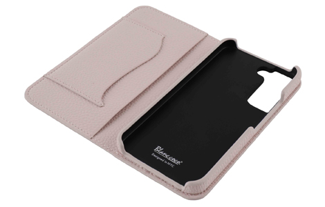 Blanccoco NY-BIG Heart Leather Case for Galaxy S22／Powder Pink