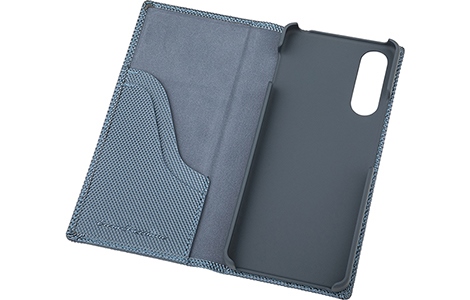 【au限定】GRAMAS COLORS EURO Passione 2 Leather Case for Xperia 10 IV／Metallic Navy