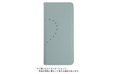【au限定】Blanccoco NY-BIG Heart Leather Case for Xperia 10 IV／Mint Smoothie