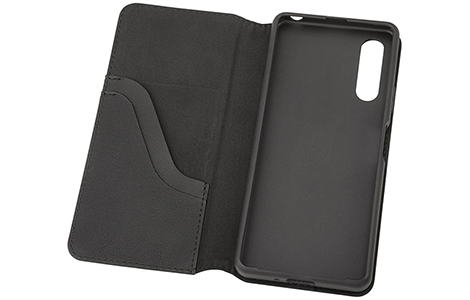yauzGRAMAS COLORS Protection Leather Case for Xperia 10 IV^Black