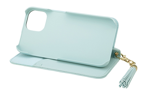 【au限定】GRAMAS COLORS QUILT Leather Case for iPhone 14／Baby Blue