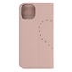 【au限定】Blanccoco NY-BIG Heart Leather Case for iPhone 14／Pink Amethyst