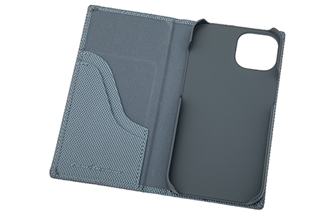 yauzGRAMAS COLORS EURO Passione 2 Leather Case for iPhone 14^Metallic Navy