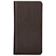 yauzGRAMAS COLORS Shrink Genuine Leather Folio for iPhone 14^Dark Brown