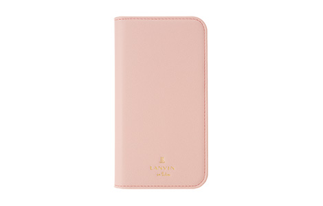 【au限定】iPhone 14用 LANVIN en Bleu ブックタイプケース／Baby Pink×Vivid Pink