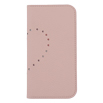 【au限定】Blanccoco NY-BIG Heart Leather Case for iPhone 14 Pro／Pink Amethyst