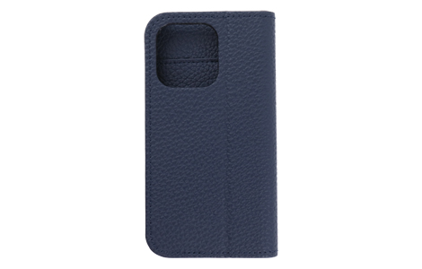 【au限定】Blanccoco NY-CHIC&Smart Leather Case for iPhone 14 Pro／Ocean Navy