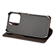 【au限定】GRAMAS COLORS Shrink Genuine Leather Folio for iPhone 14 Pro／Dark Brown