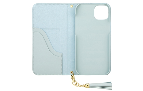 【au限定】GRAMAS COLORS QUILT Leather Case for iPhone 14 Plus／Baby Blue