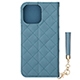 【au限定】GRAMAS COLORS QUILT Leather Case for iPhone 14 Pro Max／Saxe Blue