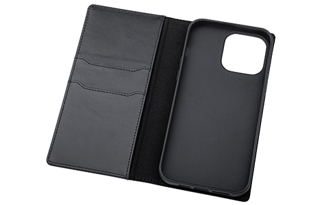 【au限定】GRAMAS COLORS Protection Genuine Leather Folio for iPhone 14 Pro Max／Black