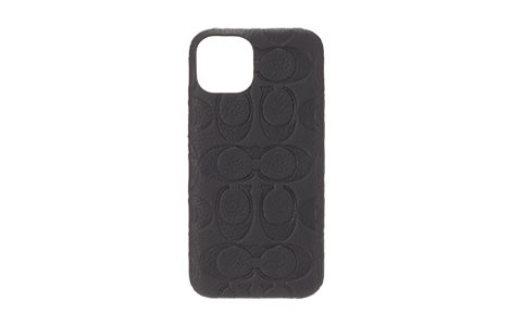 iPhone 14用 COACH（R）ハードケース／EMBOSSED Black 通販 | au オンラインショップ | スマホ・携帯電話向け