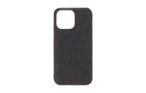 iPhone 14 Pro Max用 COACH（R）ハードケース／EMBOSSED Black