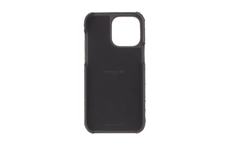 iPhone 14 Pro Max用 COACH（R）ハードケース／EMBOSSED Black