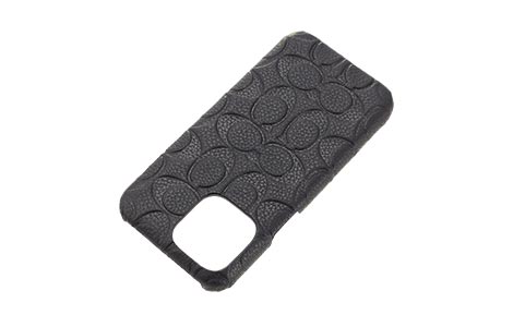 iPhone 14 Pro Max用 COACH（R）ハードケース／EMBOSSED Black