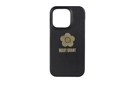 【au限定】iPhone 14 Pro用 Mary Quant デイジープレーティングバックケース／Black
