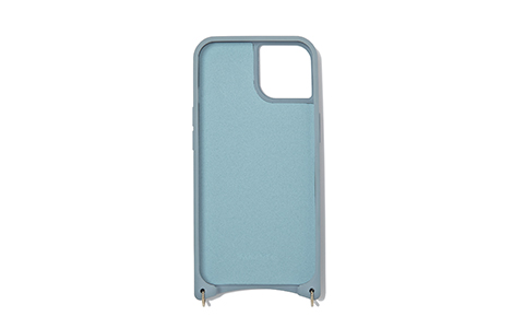 【au限定】NOLLEY'S Croco Style Leather SLING CASE for iPhone 14／BLUE