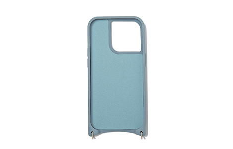 【au限定】NOLLEY'S Croco Style Leather SLING CASE for iPhone 14 Pro／BLUE