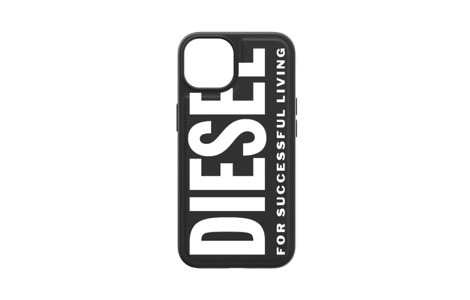 DIESEL Graphic Leather Case for iPhone 13^Black