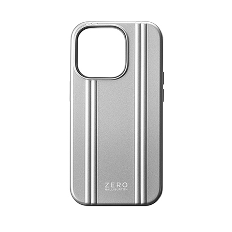 ZERO HALLIBURTON Hybrid Shockproof Case MagSafe充電 for iPhone 14 Pro／シルバー