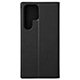 yauzGRAMAS COLORS Protection Leather Case for Galaxy S23 Ultra^Black