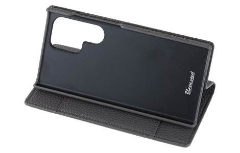 【au限定】Blanccoco NY-CHIC&Smart Leather Case for Galaxy S23 Ultra／Gray