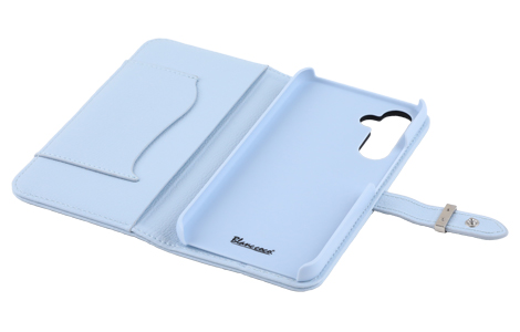yauzBlanccoco NY-Classy Heart Belt Case for Galaxy A54 5G^Pale Sky Blue