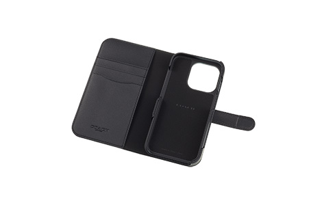 iPhone 15 Pro用 COACH（R）ブックタイプケース／SIGNATURE Black ...