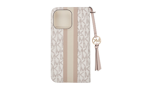 iPhone 15 Pro Max用 MICHAEL KORS ブックタイプケース with Tassel 