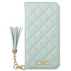 【au限定】GRAMAS COLORS QUILT Leather Case for iPhone 15／Baby Blue
