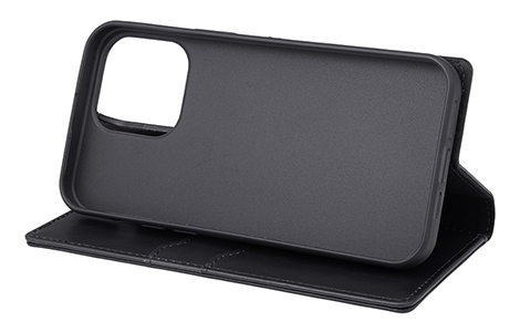【au限定】GRAMAS COLORS Protection Genuine Leather Folio for iPhone 15 Pro Max／Black