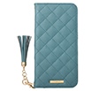 【au限定】GRAMAS COLORS QUILT Leather Case for iPhone 15 Pro Max／Saxe Blue