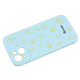 【au限定】Blanccoco NY Hand-Graphic Soft Case for iPhone 14／Garden Mint