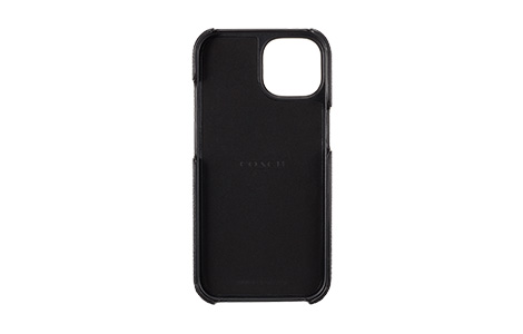 iPhone 15用 COACH（R）ハードケース／SIGNATURE Black（R23H009K 